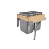 Rev-A-Shelf Rev-A-Shelf Wood Top Mount Pull Out TrashWaste Container wSoft CloseOpen 4WCTM-RM-2135DM-2